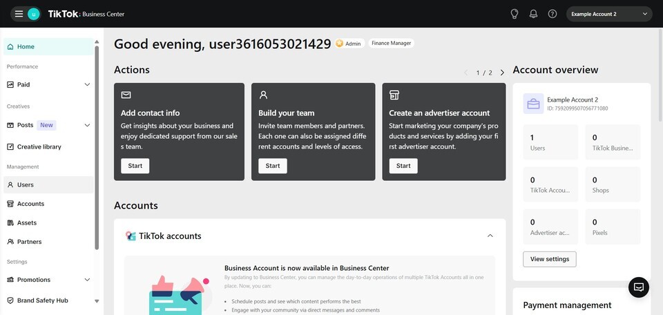 Set Up TikTok Business Center Account and Add Members