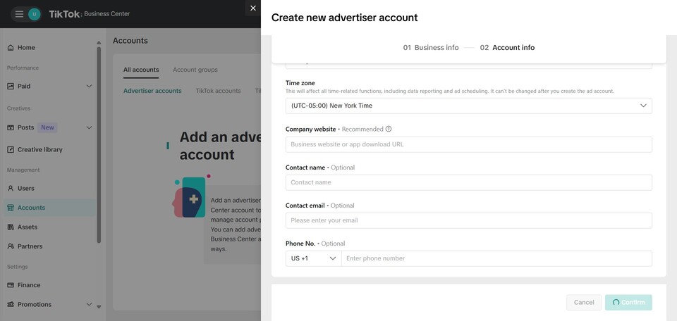 Set Up TikTok Business Center Account and Add Members