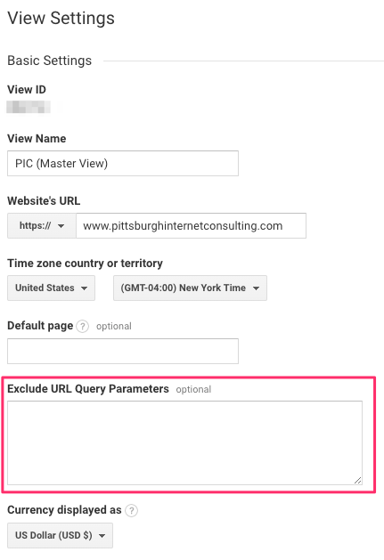 google-analytics-exclude-parameters