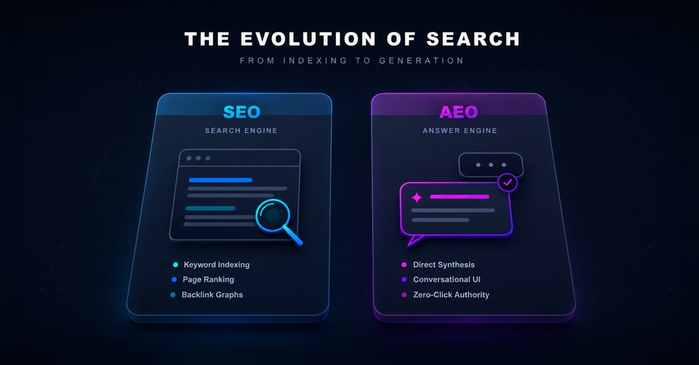 Search evolution timeline