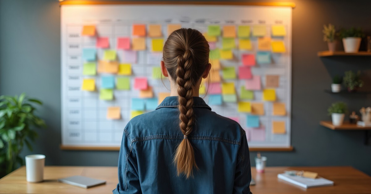 Marketing team planning a content